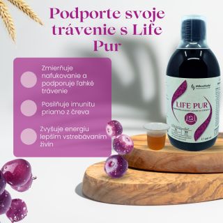 MikroVeda Life Pur: Váš Denný Reset pre Črevo Zbavte sa ťažkosti a únavy. MikroVeda Life Pur je bio fermentovaný enzýmový...